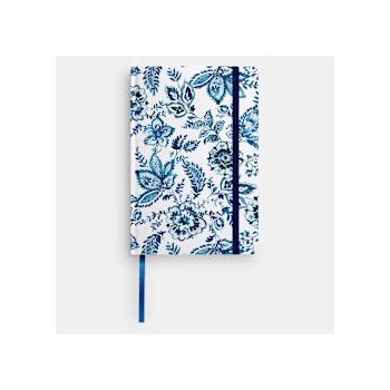 Sentio Бележник с ластик А5, 80л. Indigo White