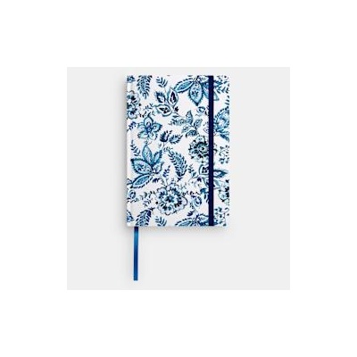 Sentio Бележник с ластик А5, 80л. Indigo White