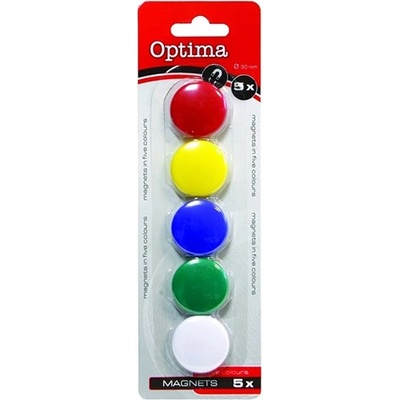 OPTIMA Магнит за маса optima 25 мм 5 броя смесен цвят 22451 (22451)