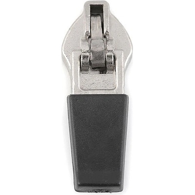 Jezdec ke spirálovým reflexním zipům No 5 semi-autolock, malé, barva nikl