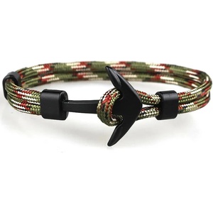 HARAHU Гривна Rope Anchor - Зелена / Кафява KP33445