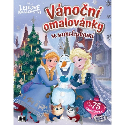 Jiri Models Vianočné omaľovánky so samolepkami Ľadové kráľovstvo CZ