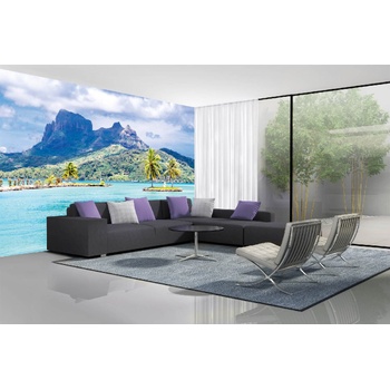 DIMEX ART s. r. o Самозалепваща се флизелинова фототапета остров бора бора 375 x 250 см