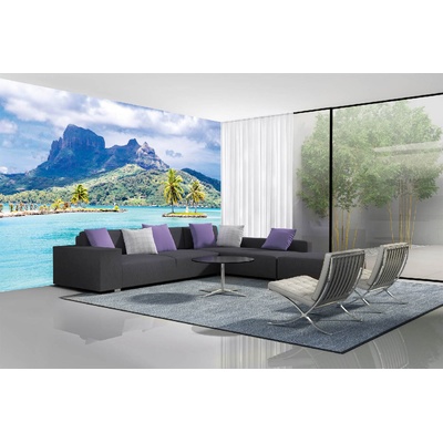 DIMEX ART Самозалепваща се флизелинова фототапета остров бора бора 375 x 250 см