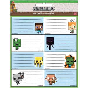 Minecraft Етикети за тетрадки Minecraft (16 броя) (775-70046)