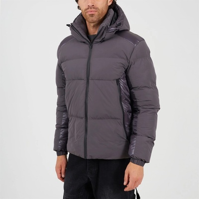Brave Soul Яке Brave Soul Men's Padded Medium Puffer Jacket - Grey