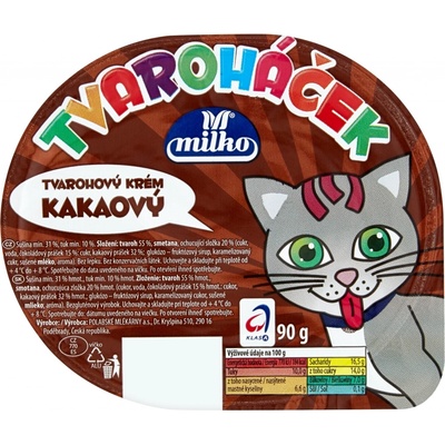 Milko Tvaroháček kakao 90 g – Zboží Dáma