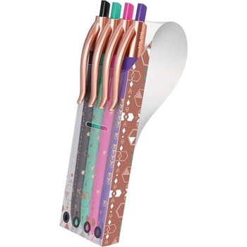 MILAN Химикалка P1 Copper, автоматична, 1.0 mm, асорти, 4 бр (1005120557)