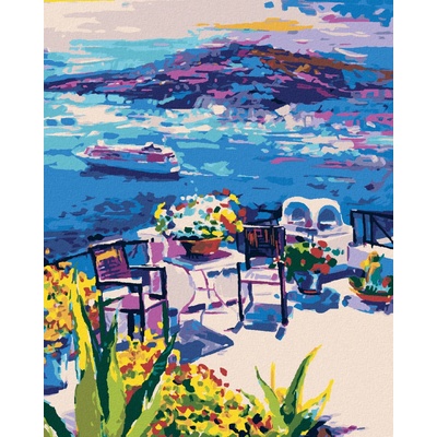 Zuty Malování podle čísel TERASA NA SANTORINI