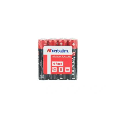 Verbatim Батерия Verbatim ALKALINE BATTERY AAA 4 PACK (SHRINK WRAP) (49500)