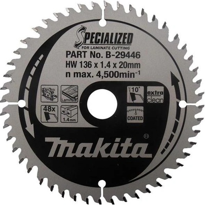 Makita B-29496 pílový kotúč na laminát 84-zubový s ø260x30mm
