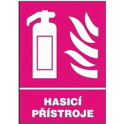 Hasicí přístroj, samolepka A4