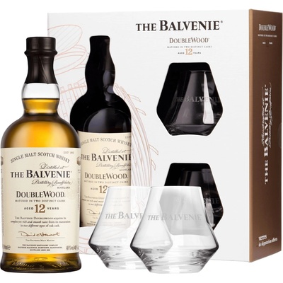 The Balvenie DoubleWood 12y 40% 0,7 l (darčekové balenie 2 poháre)