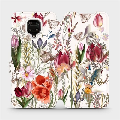 Pouzdro Mobiwear Flip Xiaomi Redmi Note 9 Pro - MP01S Rozkvetlá louka