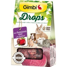 Gimbi Drops Snack s červenou repou 50 g