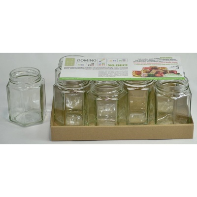 VetroPack Moravia sklenice zavařovací ŠESTIHRAN kořenka twist TO-58 8ks x 195ml