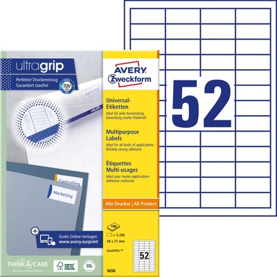 Avery Zweckform 100 listů, A4, bílé 3650