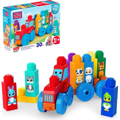 Mega Bloks Traktor so zvieratkami