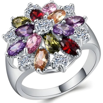 HARAHU Пръстен GL-29917 - Сребърен / Многоцветен / 57mm KP29917 (GL-29917)