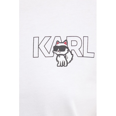 Karl Lagerfeld Памучна тениска Karl Lagerfeld IKON (A3W17085)
