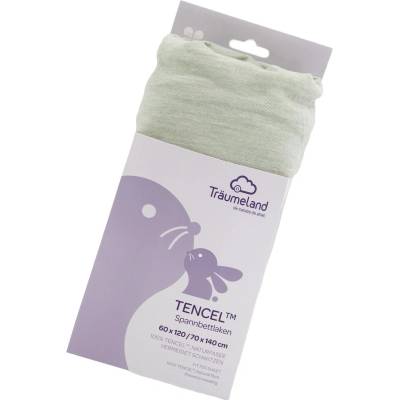 Träumeland Prostěradlo Tencel světle zelené 120x60/140x70