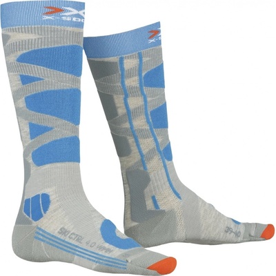 X-Bionic SKI CONTROL 4.0 dámske ponožky sivá/modrá