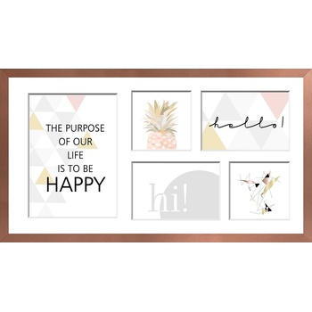 STYLER Рамка за 5 снимки Sanremo 27 x 51 см бронз (RA-14458)