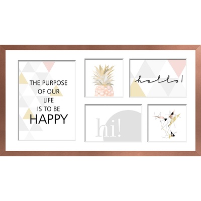 STYLER Рамка за 5 снимки Sanremo 27 x 51 см бронз (RA-14458)