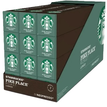 Starbucks Pike Place печено кафе на капсули за Nespresso 120 бр