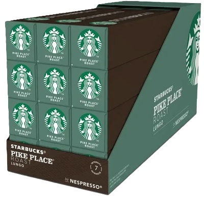 Starbucks Pike Place печено кафе на капсули за Nespresso 120 бр
