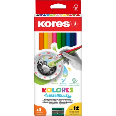 Kores 93812 12 farieb
