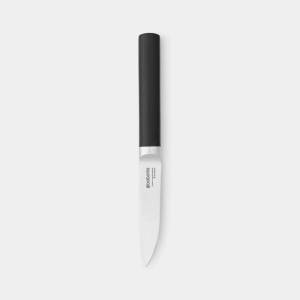 Brabantia Нож за плодове и зеленчуци Brabantia Profile 1003292, 9 см, Закалена стомана, Устойчив на надраскване и корозия, Черен (1003292)