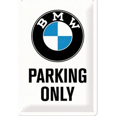 Poster Plechová cedule: BMW Parking Only