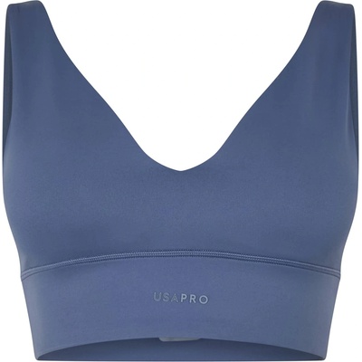 USA Pro Medium Impact V Neck Bra Womens - Storm