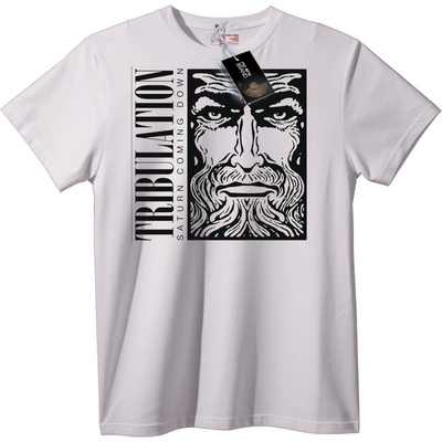 NOONEBRAND Тениска Tribulation с Мистично Лице - 2XL, White