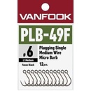 Vanfook PLB-49F Plugging Single Medium Wire Micro Barb vel.6 12 ks