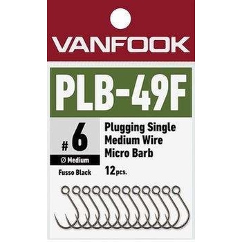 Vanfook PLB-49F Plugging Single Medium Wire Micro Barb vel.6 12 ks