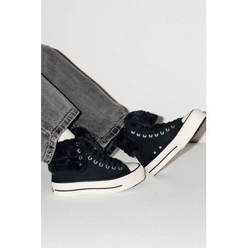 Converse Високи кецове Converse Chuck Taylor All Star Star Fold Over Lift в черно A15229C (A15229C)