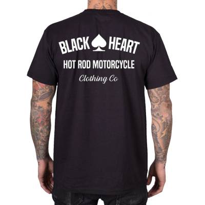 Black heart мъжка тениска с щампа BLACK HEART - HOT ROD MOTORCYCLE - Black - 21275