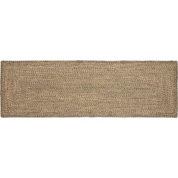 vidaXL Килими за помещение Естествено и черно 80 x 200 cm юта (42010493)