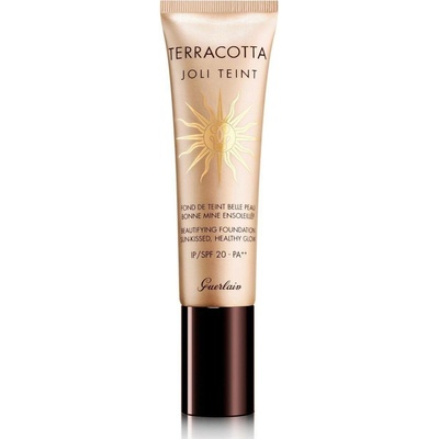 GUERLAIN Terracotta Joli Teint Beautifying Foundation Rozjasňující make-up pro přirozený vzhled SPF20 Ebony 30 ml
