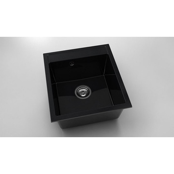 Image 1 of FAT Мивка Vanguard 224, Polymer marble, 12 Черен гранит, с включен сифон