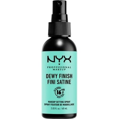 NYX Professional Makeup Dewy Finish osvěžující fixační sprej na make-up 60 ml