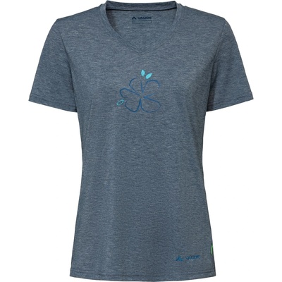 Vaude Дамска тениска Vaude Women's Skomer Print T-Shirt III T-shirt - Dark Sea Uni - размер 34 (EU) (916-5801-0211)