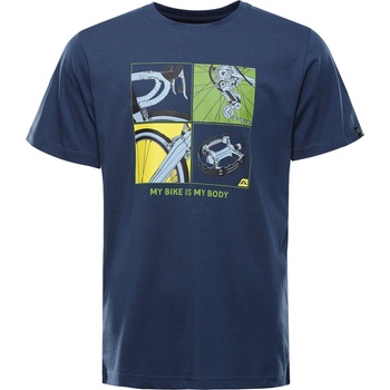 ALPINE PRO Мъжка тениска от органичен памук ALPINE PRO TERMES 3 blue wing teal вариант pa ALPINE PRO | Sin | МЪЖЕ | XS