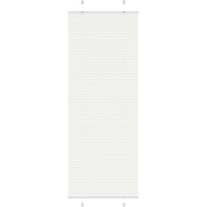vidaXL Плисирана щора Бяла 80x200 cm Ширина на плата 79, 4 cm Полиестер (4015513)
