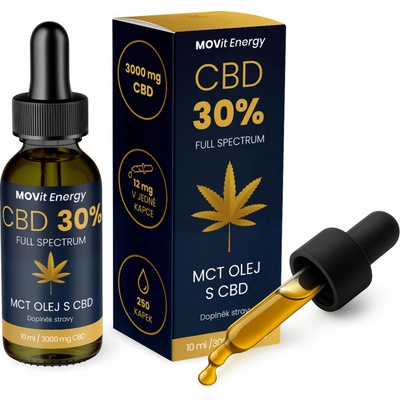 MOVit CBD 30% Full Spectrum MCT olej 10 ml