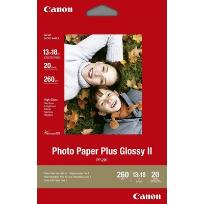 Canon Фото хартия Canon Plus Glossy II PP-201, 13x18 cm, 20 листа гланц (2311B018AA)