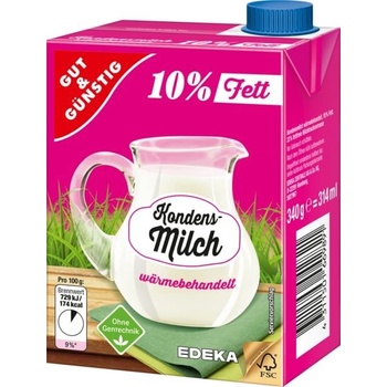 G&G Kondenzované mléko 10% 340 g
