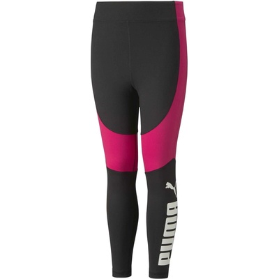Puma dievčenské legíny FAVORITE LOGO HIGH-WAIST 7/8 TIGHTS G čierna ružová biela
